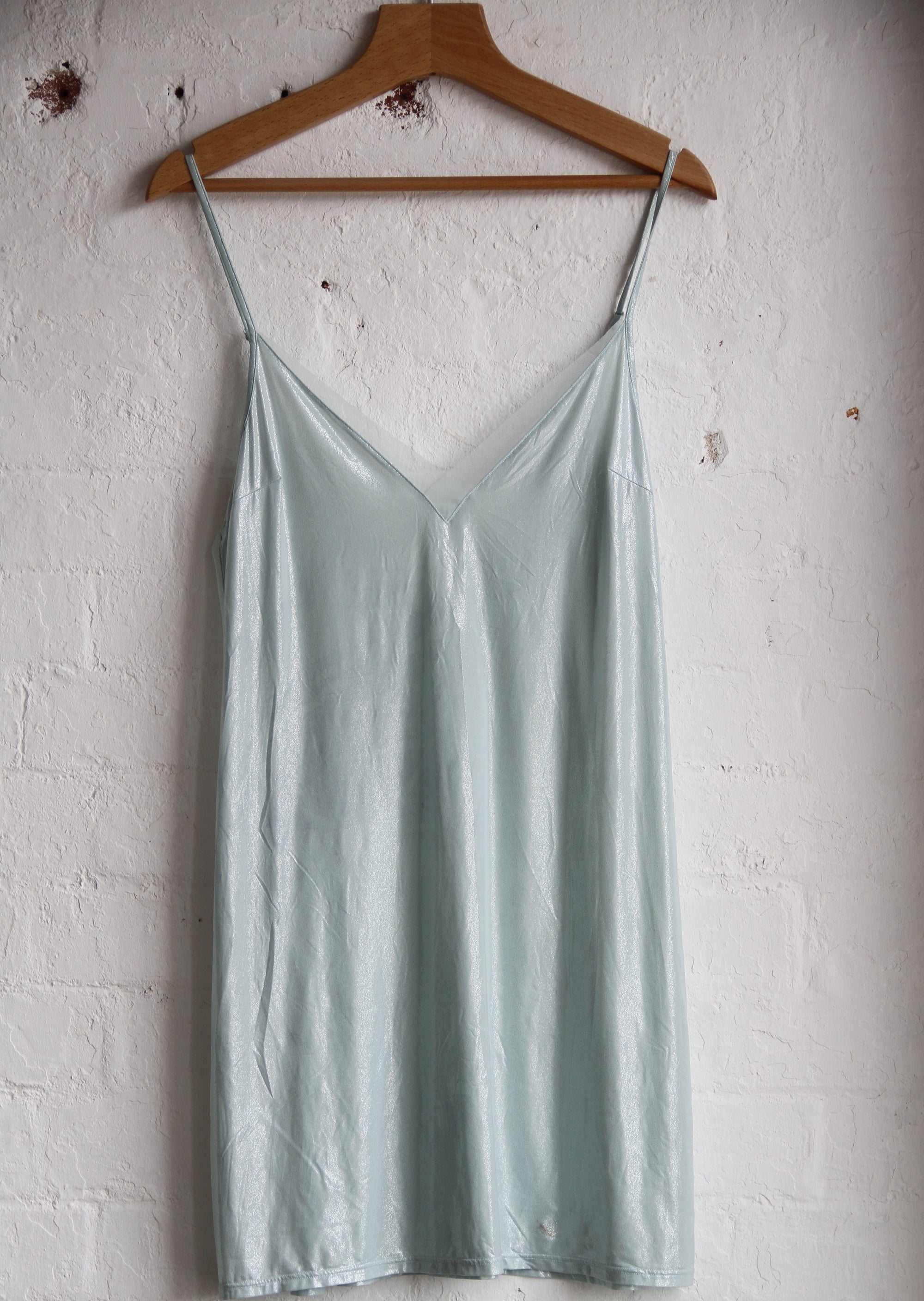 VINTAGE BLUE SHIMMER MINI SLIP