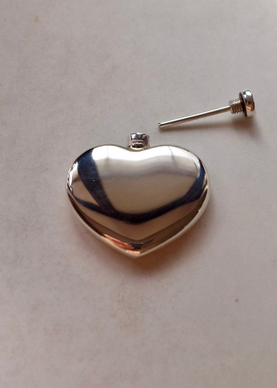 Silver Tiffany & Co Heart Perfume Bottle