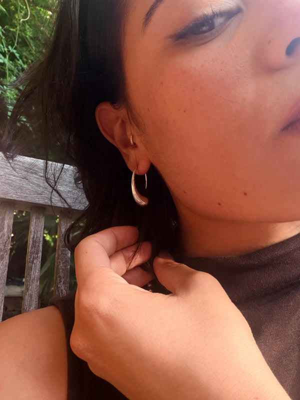 Tiffany & Co. Silver Elsa Peretti Teardrop Earrings