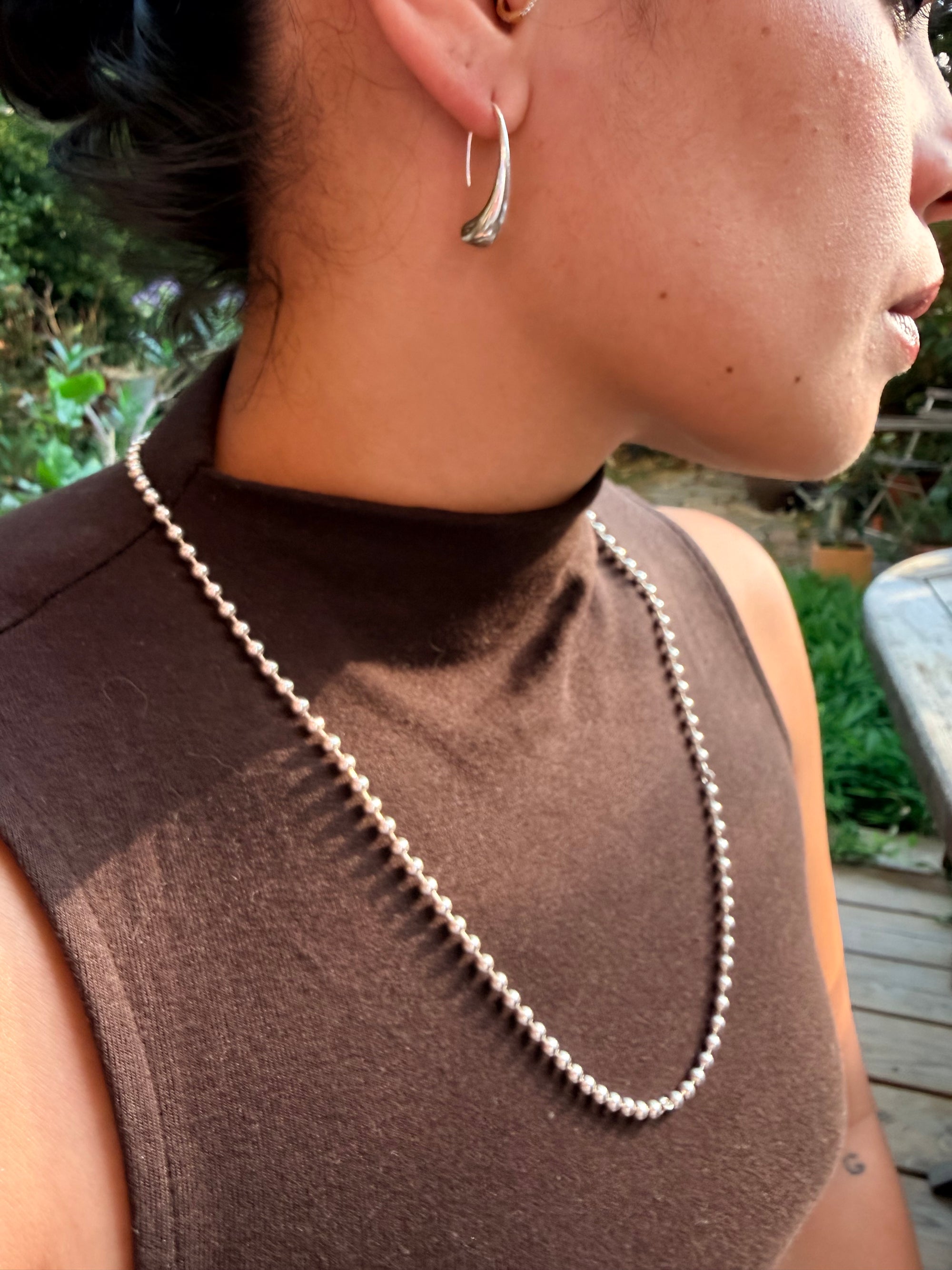 Tiffany & Co. Silver Elsa Peretti Teardrop Earrings