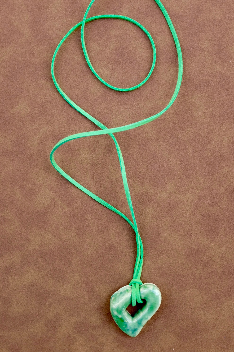 SACROSANCT x WILD LADY CERAMIC GREEN HEART PENDANT
