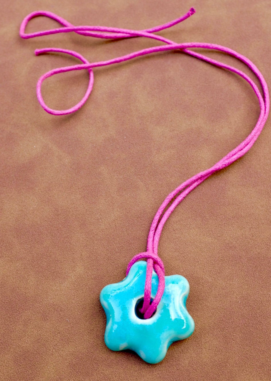 SACROSANCT x WILD LADY CERAMIC PINK & TEAL MINI CERAMIC CHOKER
