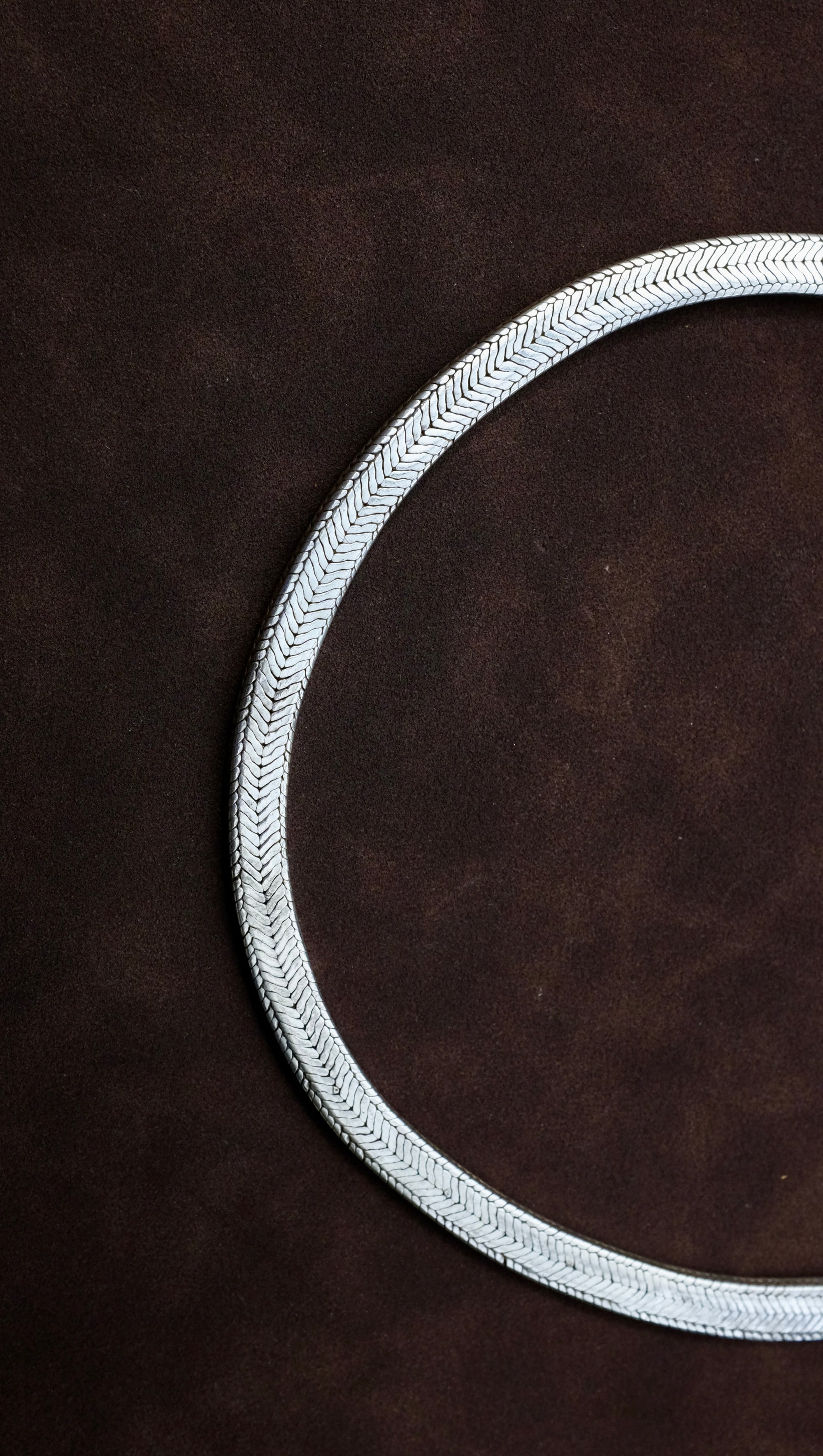 Silver Heavy Herringbone Snake Chain