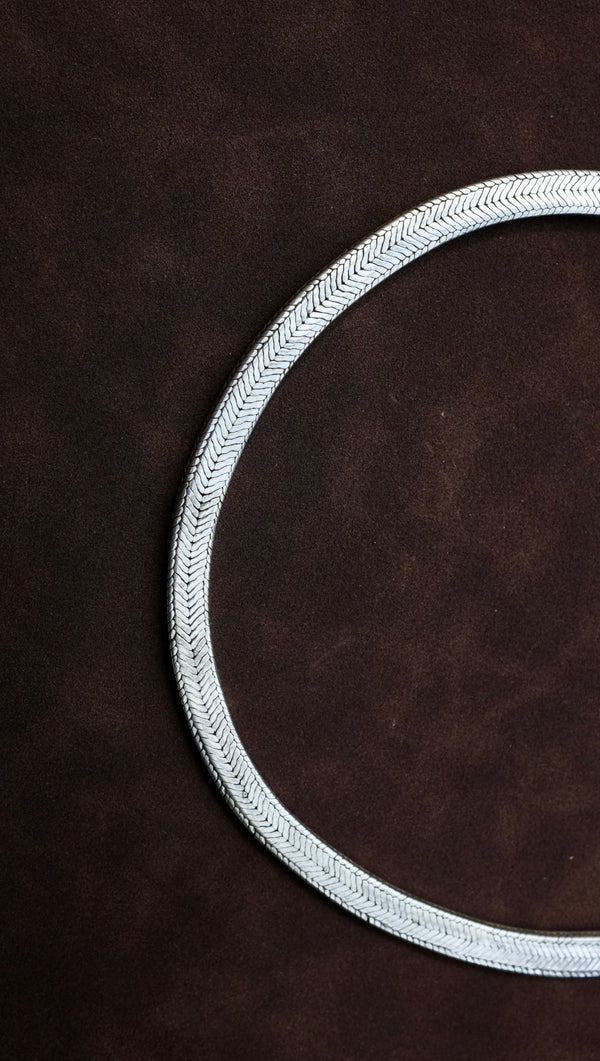 Silver Heavy Herringbone Snake Chain