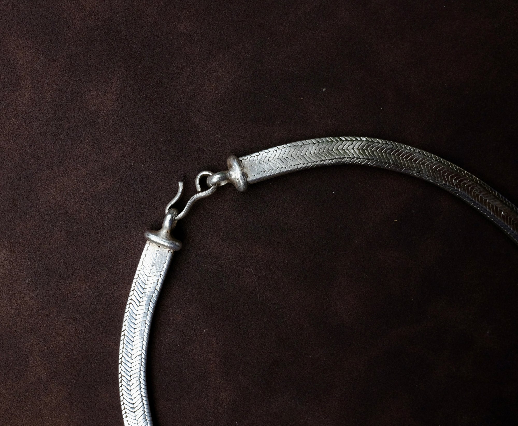Silver Heavy Herringbone Snake Chain