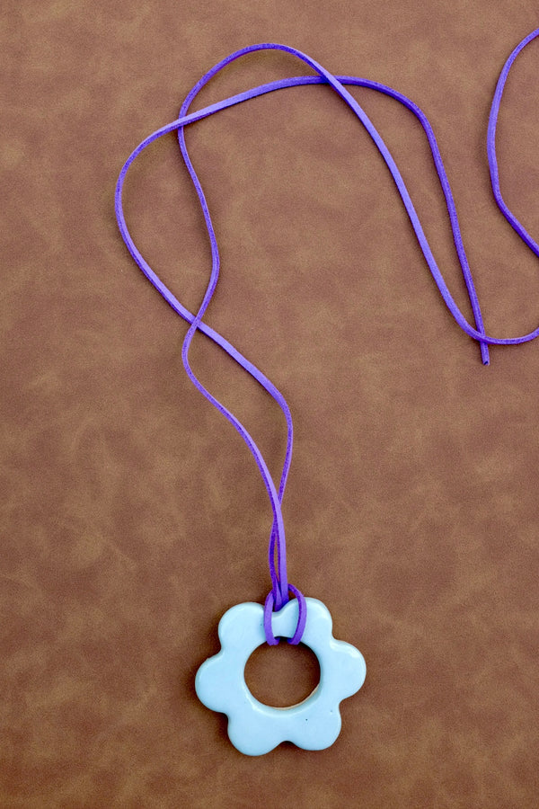 Sacrosanct x Wild Lady Ceramic Light Blue & Lilac Pendant