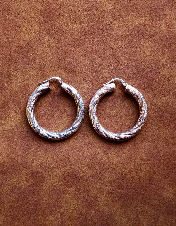 Twisted Chunky Hoops
