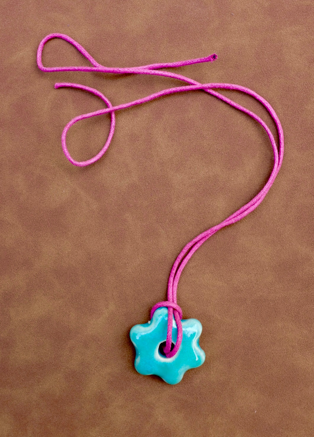 SACROSANCT x WILD LADY CERAMIC PINK & TEAL MINI CERAMIC CHOKER