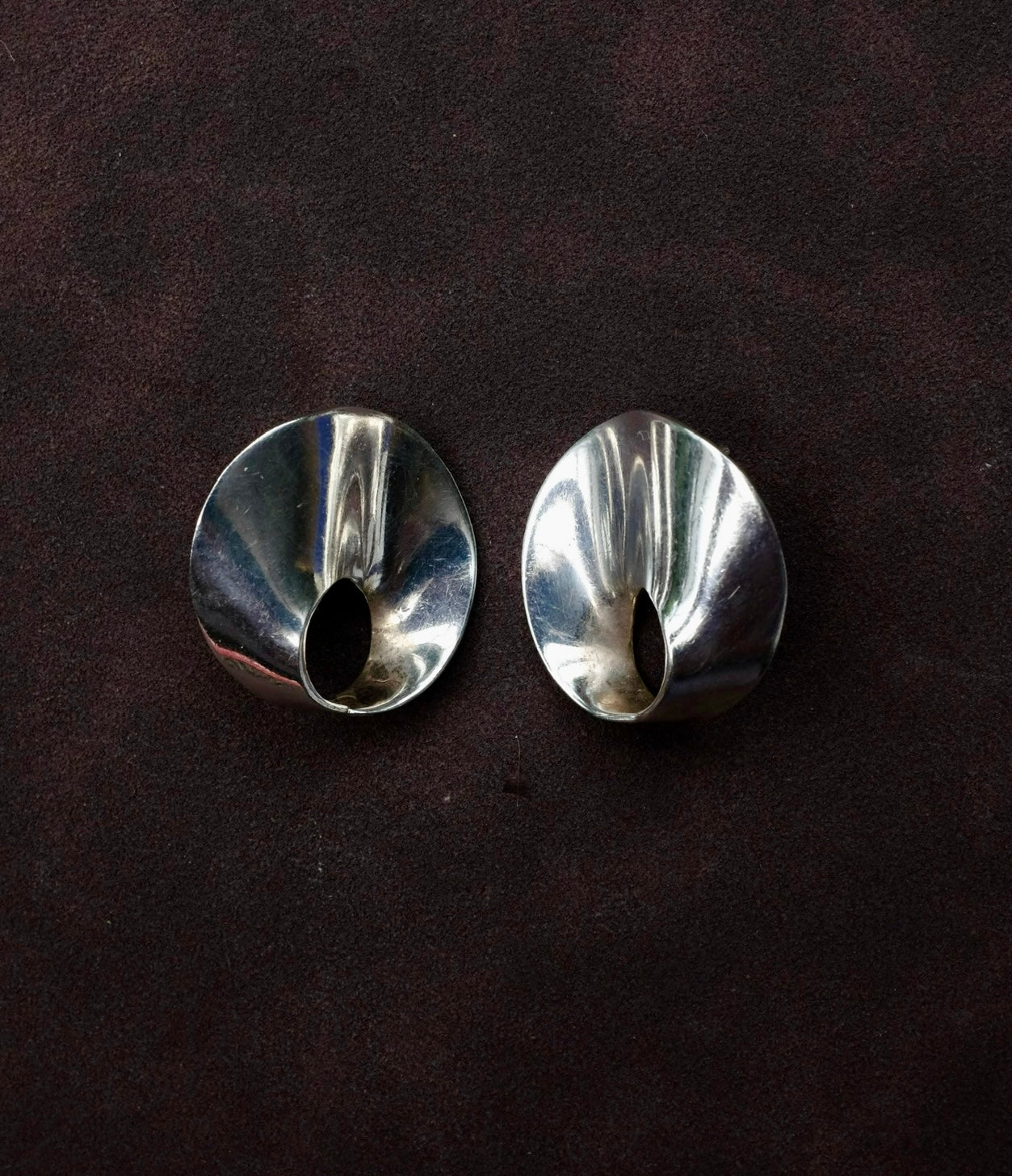Silver Swirl Studs