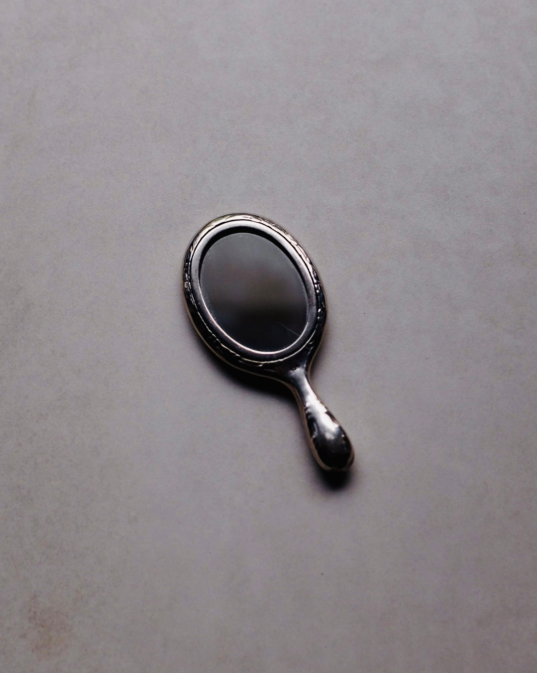 Ornate Silver Hand Mirror