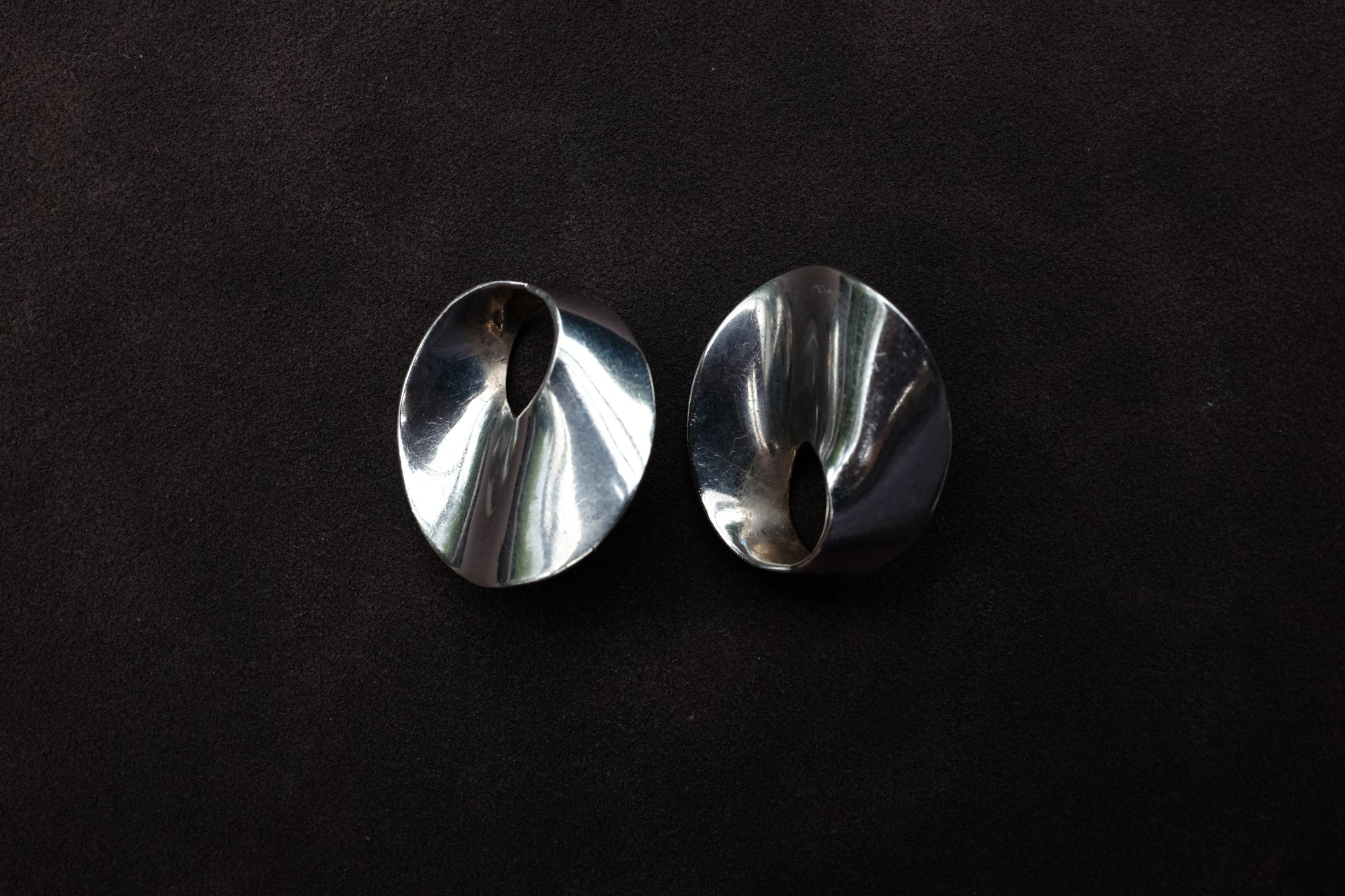Silver Swirl Studs