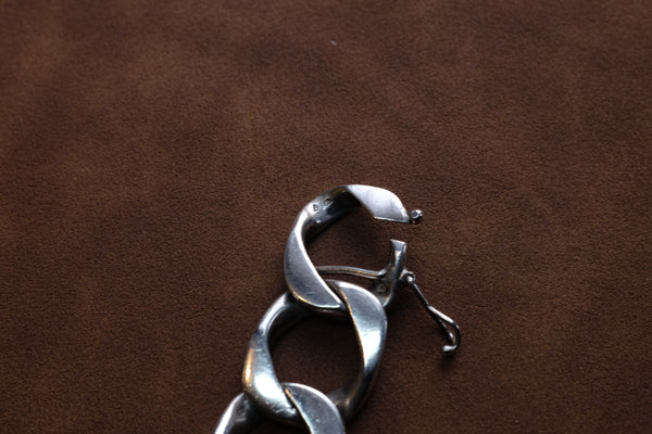 Solid Curb Statement Bracelet