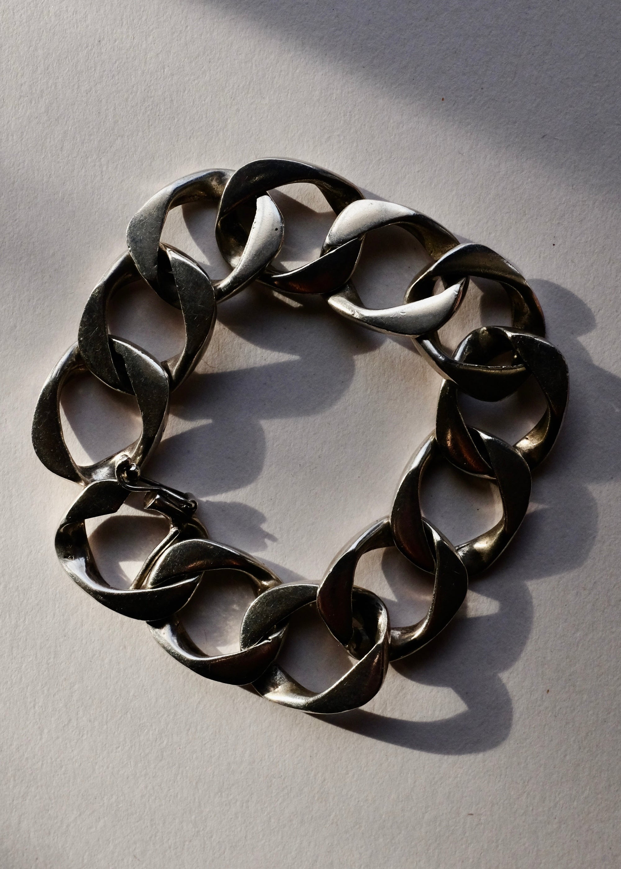 Solid Curb Statement Bracelet
