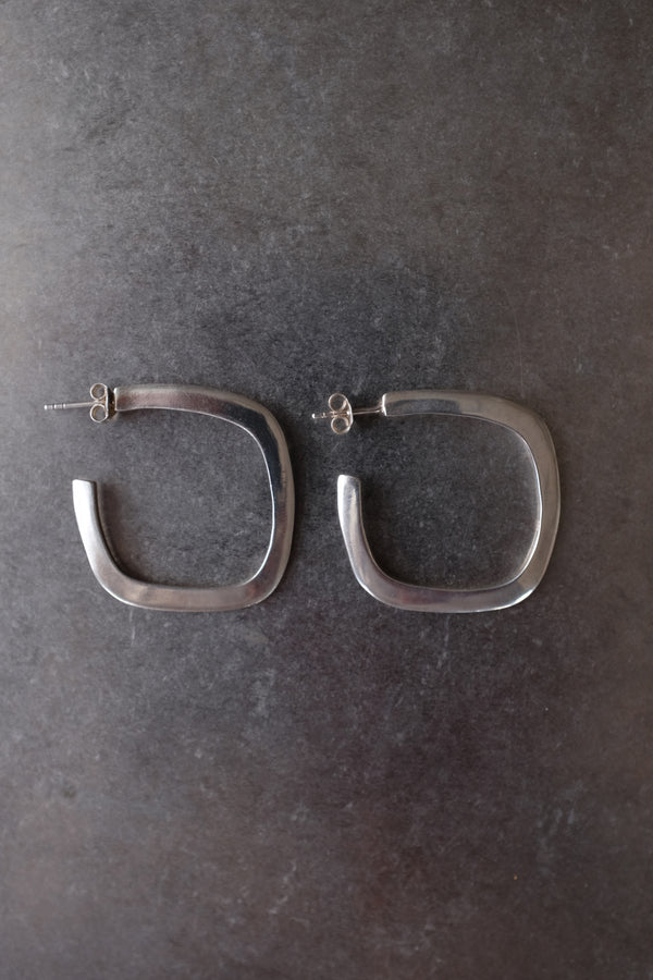 Sculptural Square Hoop