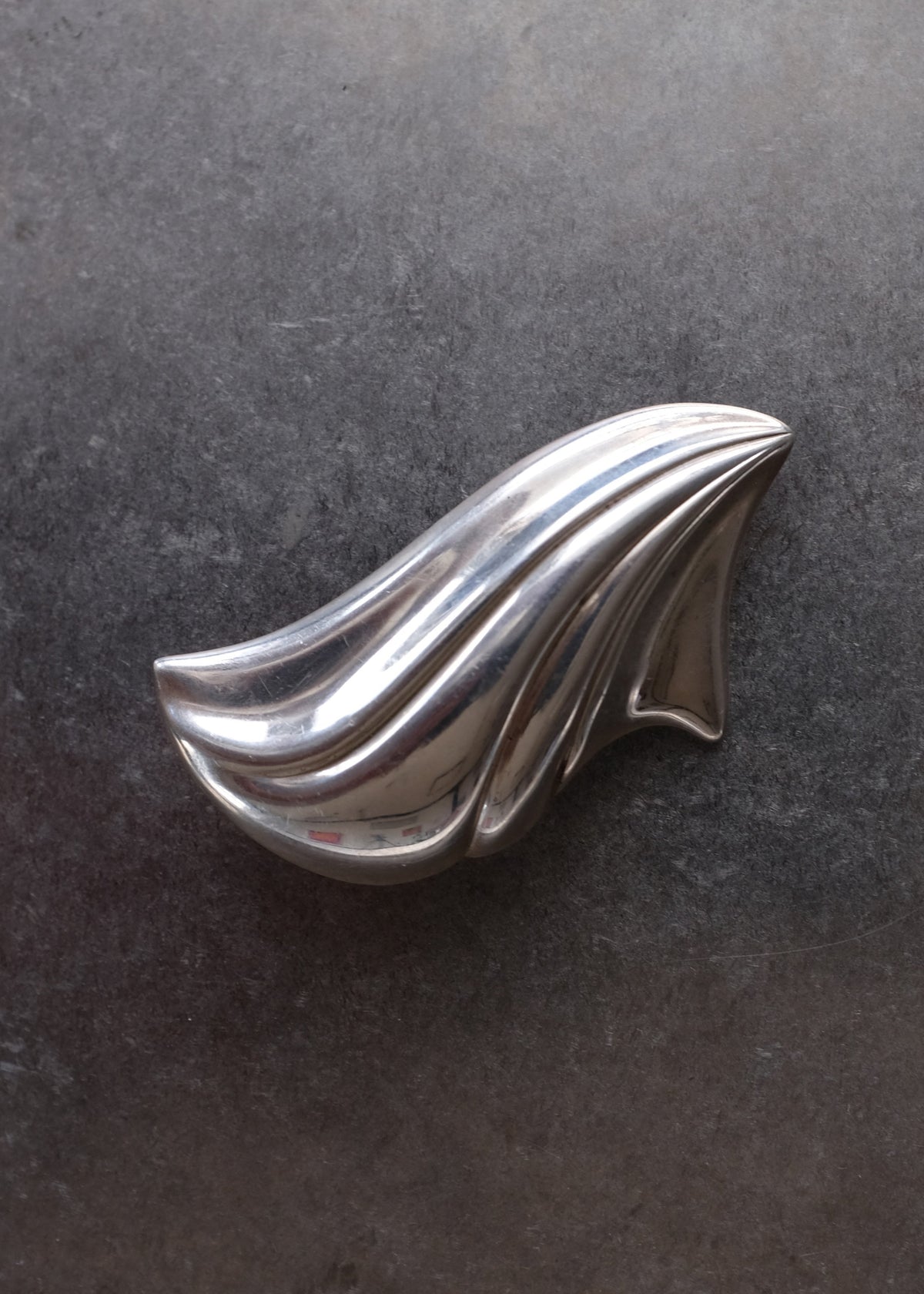 Sweeping Mexican Silver Brooch