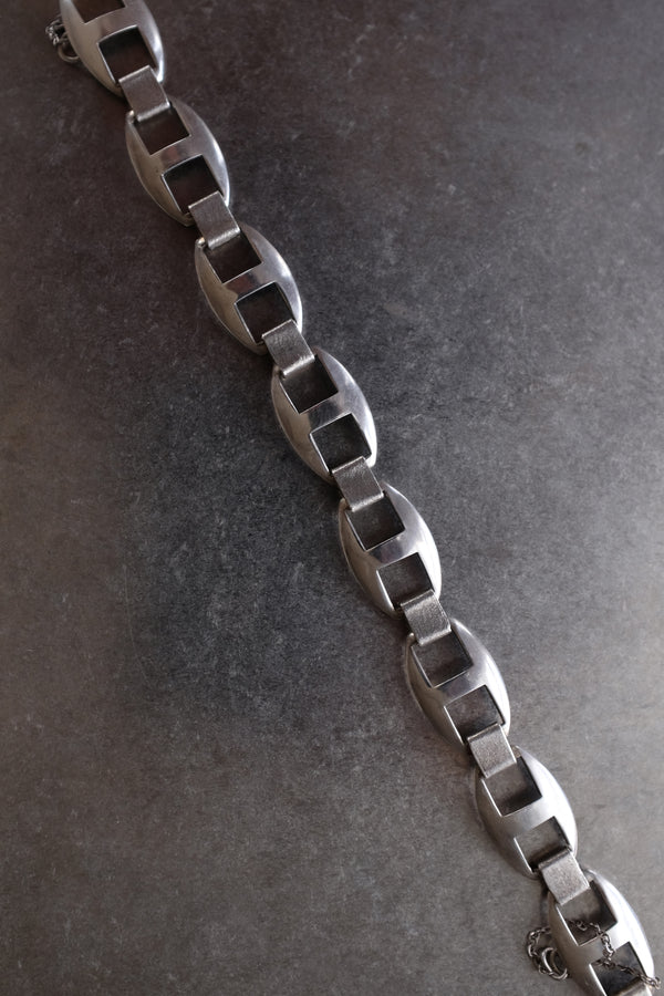 Scandinavian Sculptural Link Bracelet