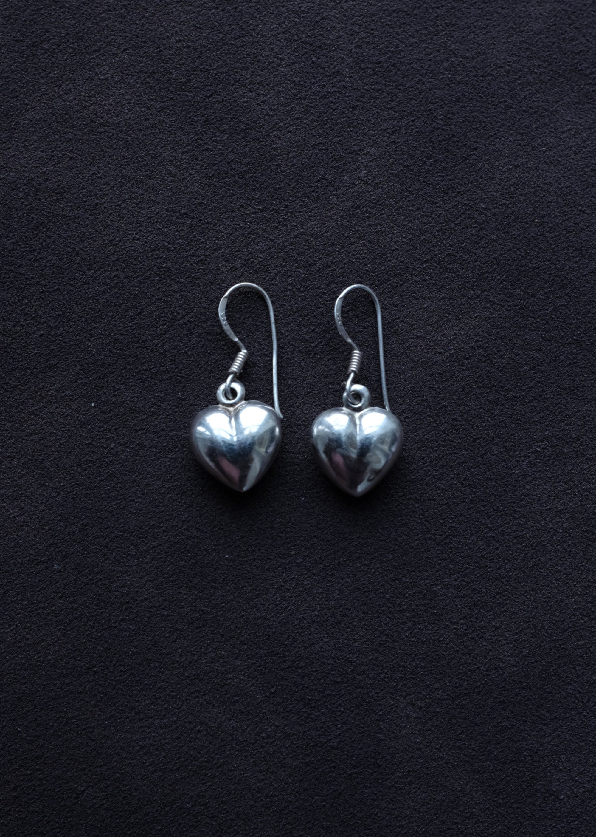 STERLING SILVER HEART DROPS