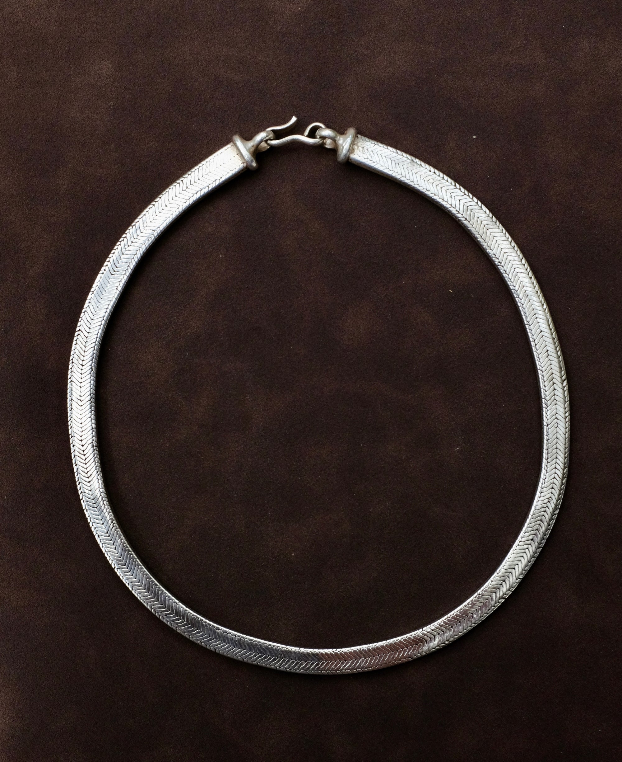 Silver Heavy Herringbone Snake Chain