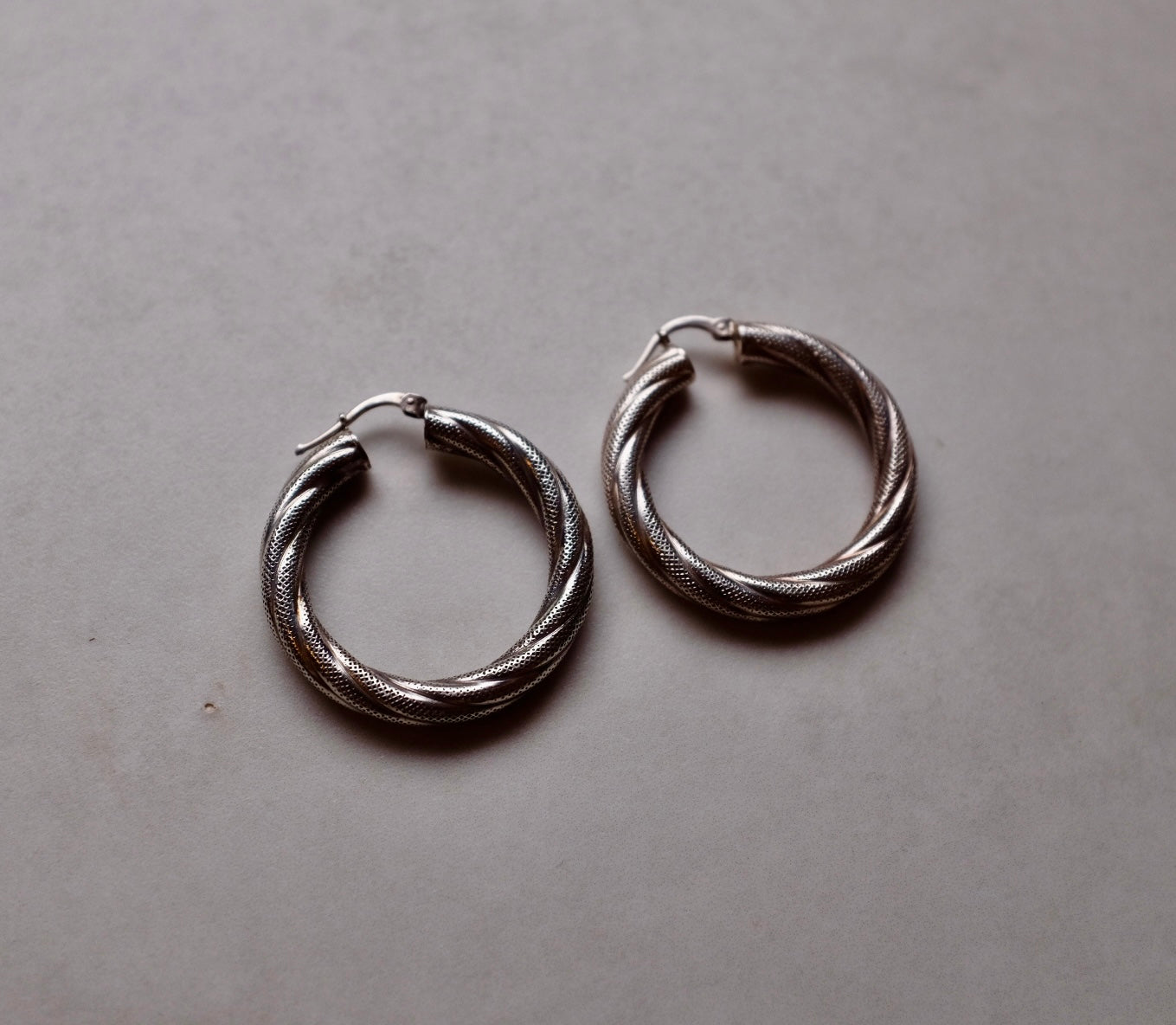 Chunky Twisted Hoops