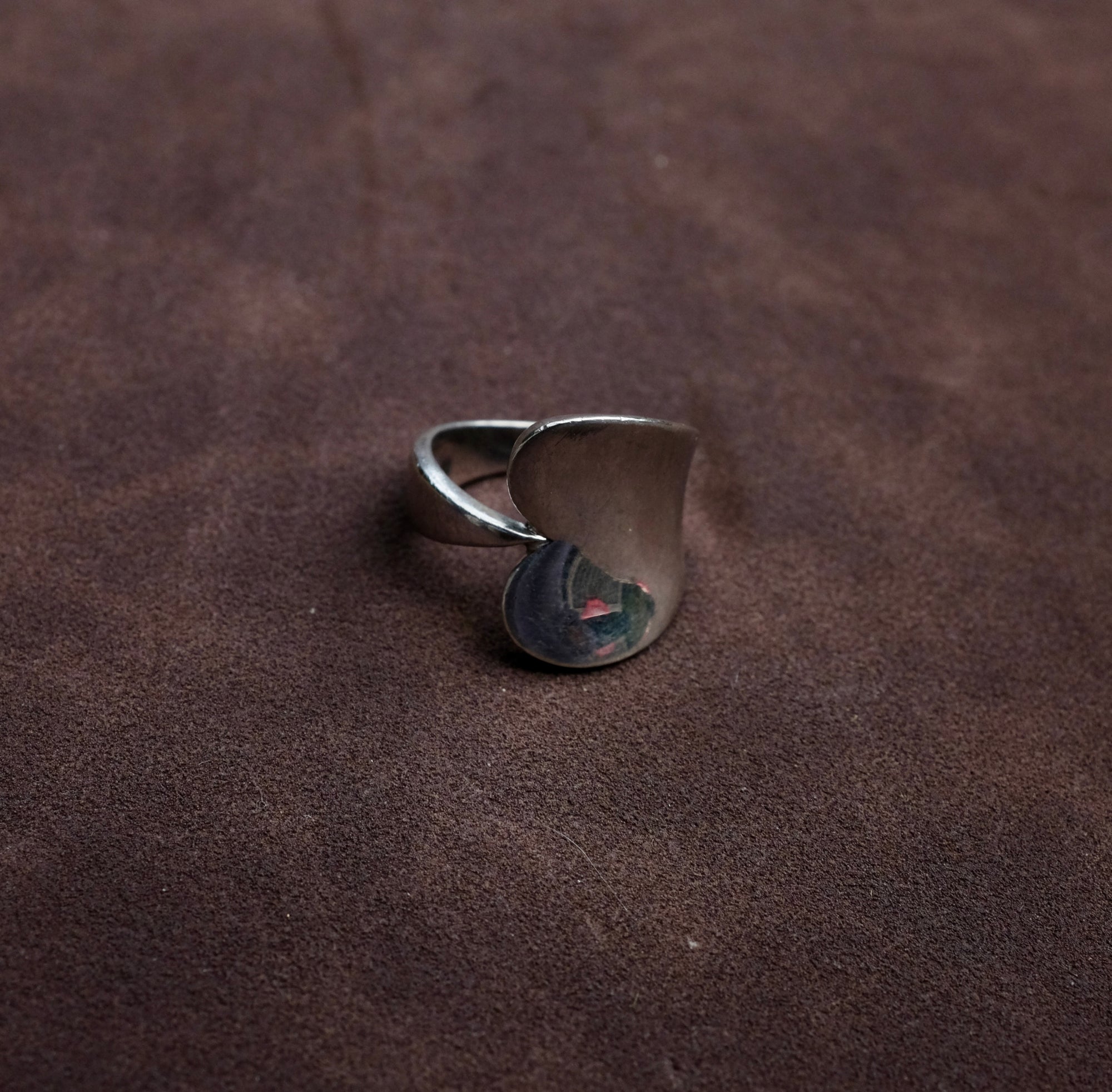 Silver Heart Sculptural Ring