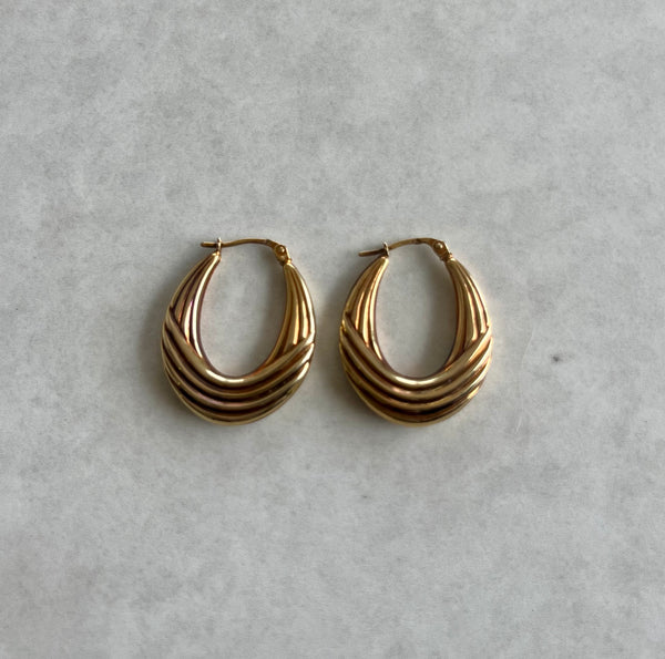 9ct Multi-Band Hoops