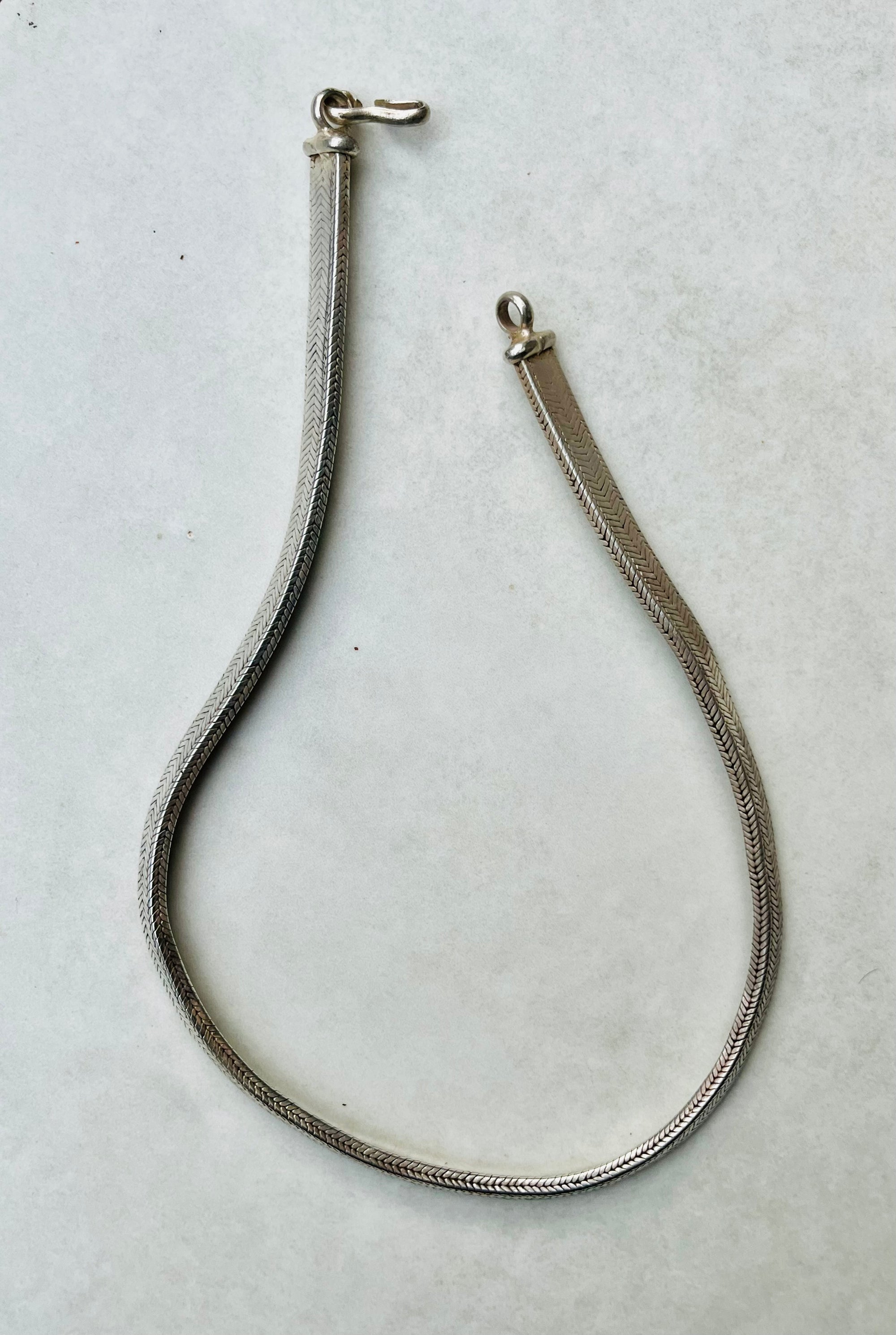 Silver Heavy Herringbone Snake Chain