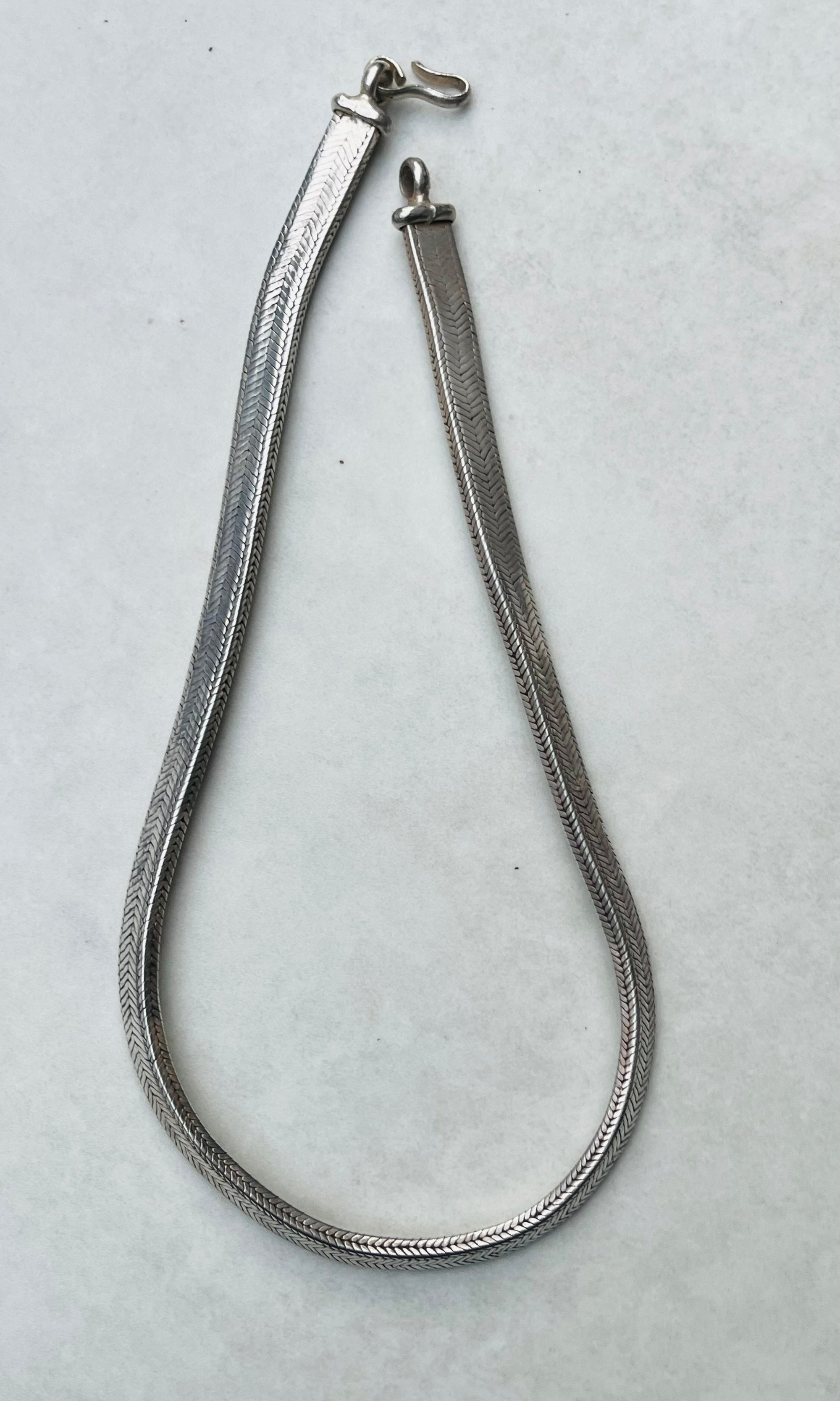 Silver Heavy Herringbone Snake Chain