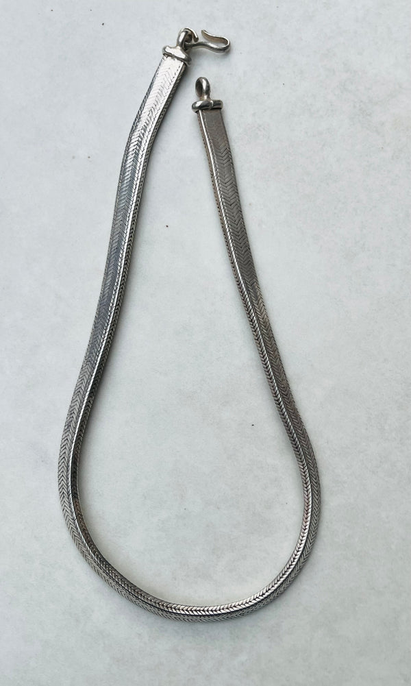 Silver Heavy Herringbone Snake Chain