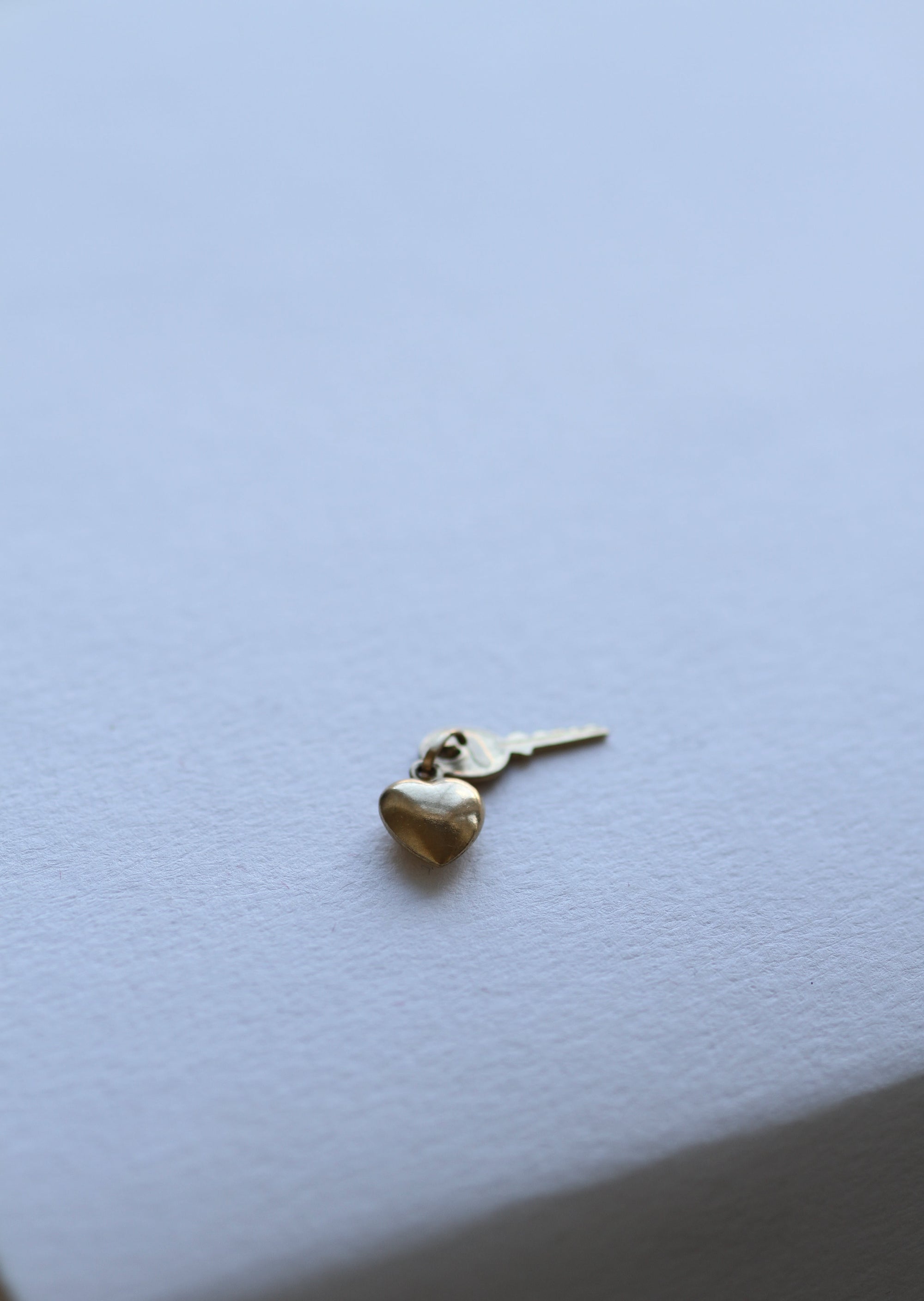 VINTAGE 9CT GOLD KEY TO MY HEART CHARM