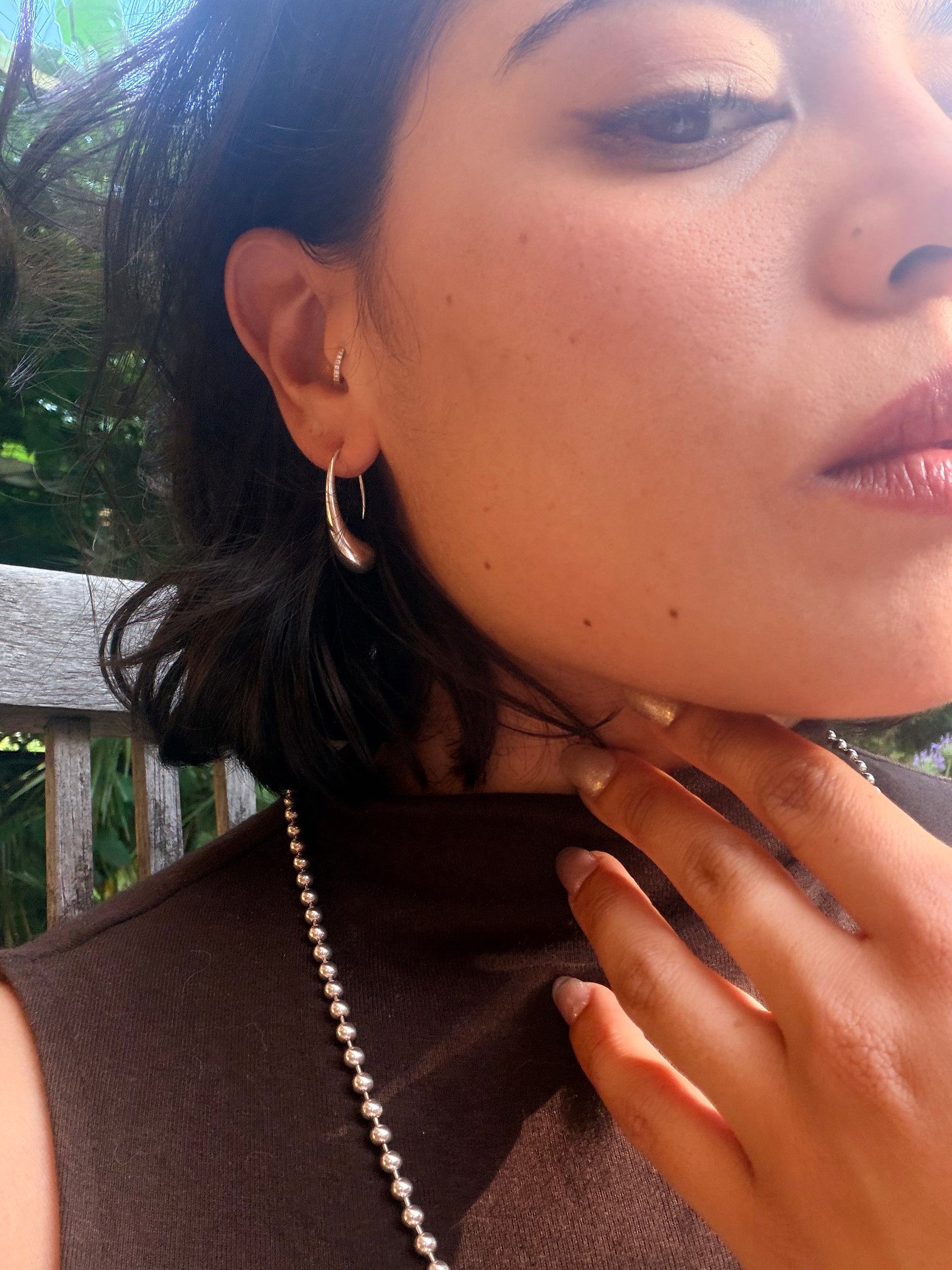 Tiffany & Co. Silver Elsa Peretti Teardrop Earrings