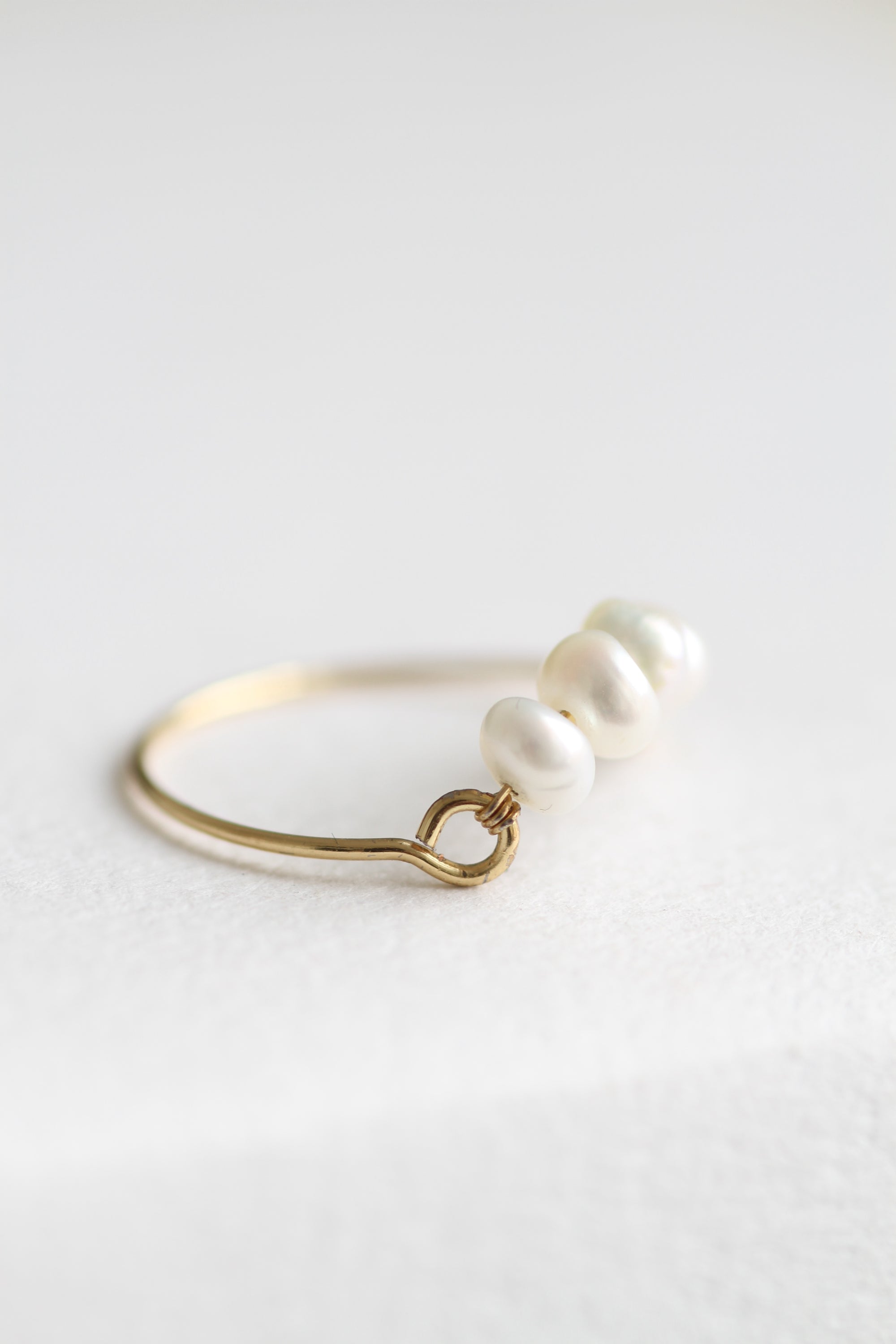 GOLD PLATED FRESHWATER PEARL RING