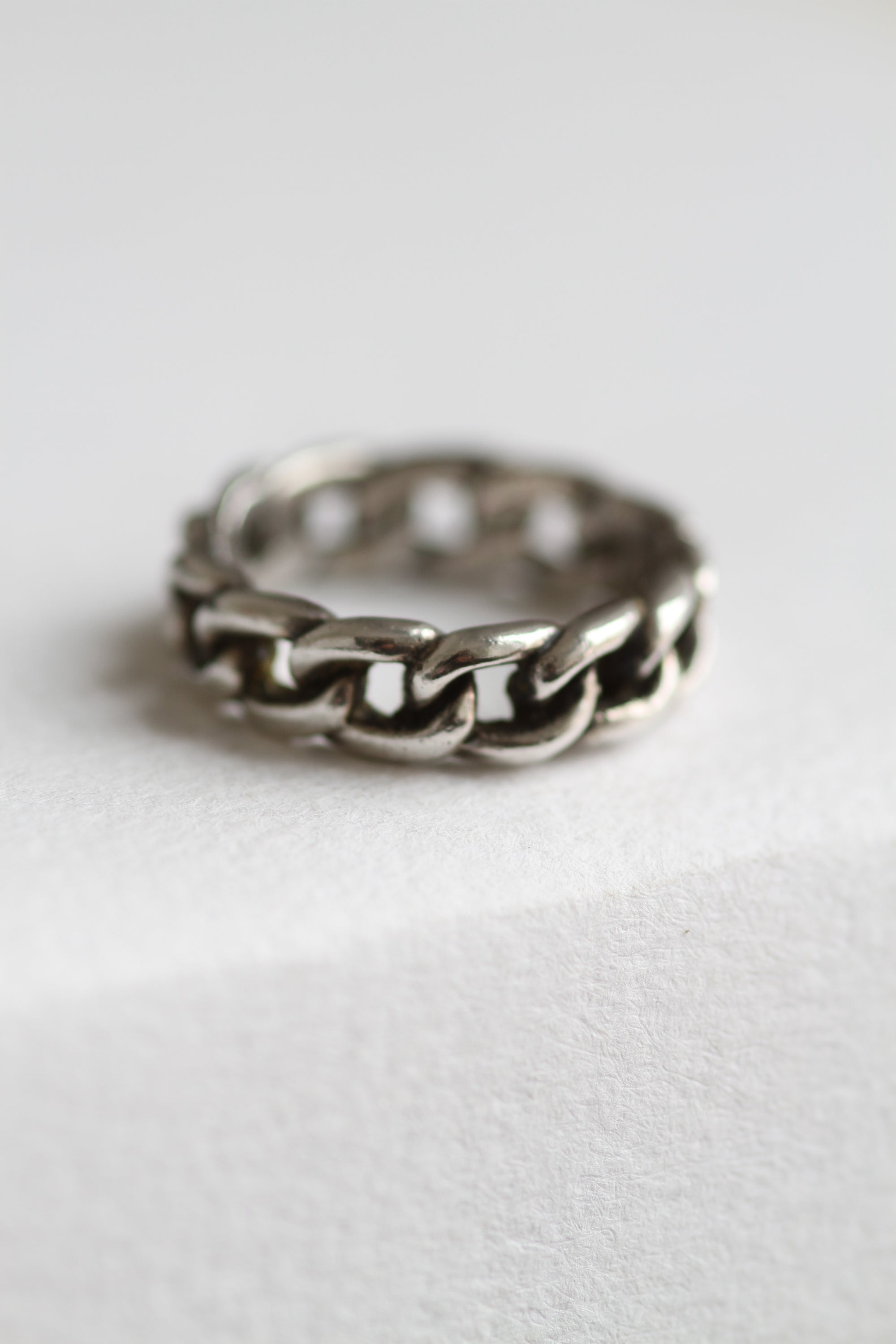 STERLING SILVER CHAIN RING