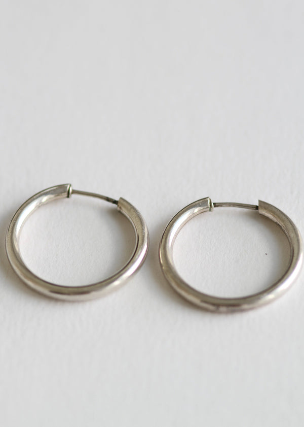 Sterling Silver Everyday Tubular Hoops