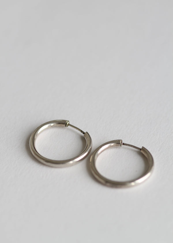 Sterling Silver Everyday Tubular Hoops
