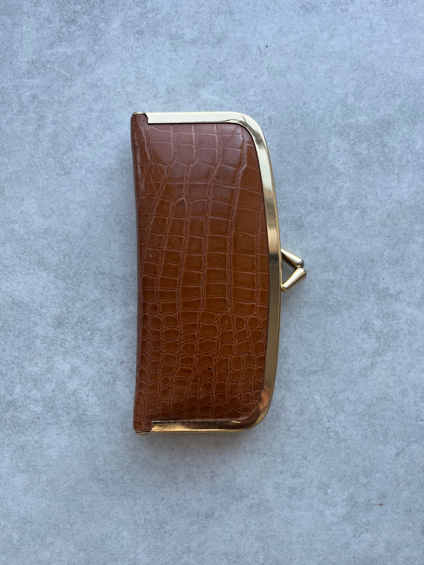 Vintage Faux Croc Vanity Purse