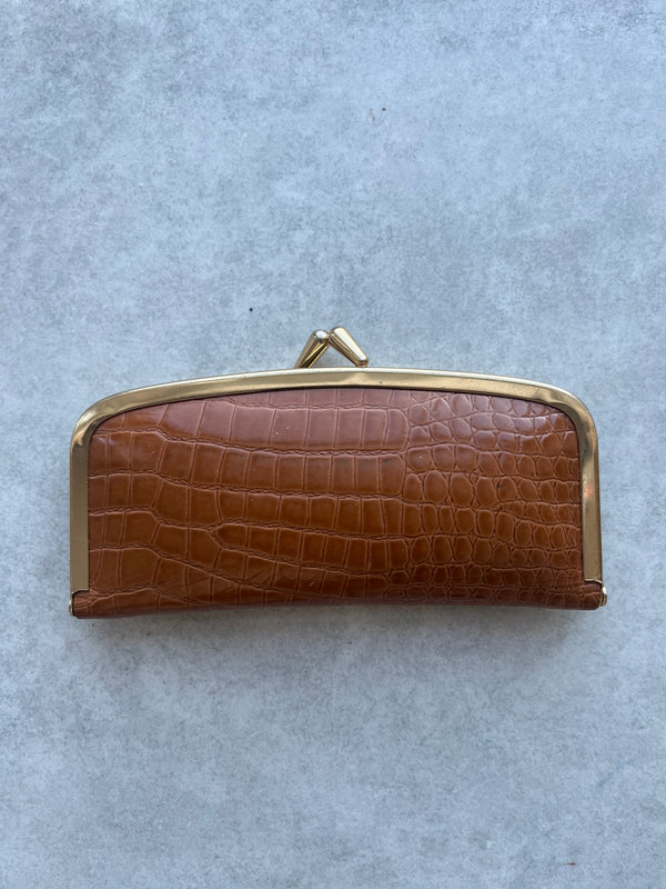Vintage Faux Croc Vanity Purse