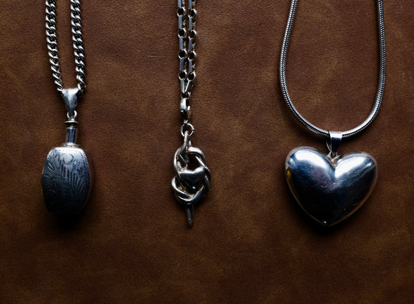 Mariner Chain W/Sculptural Heart Pendant