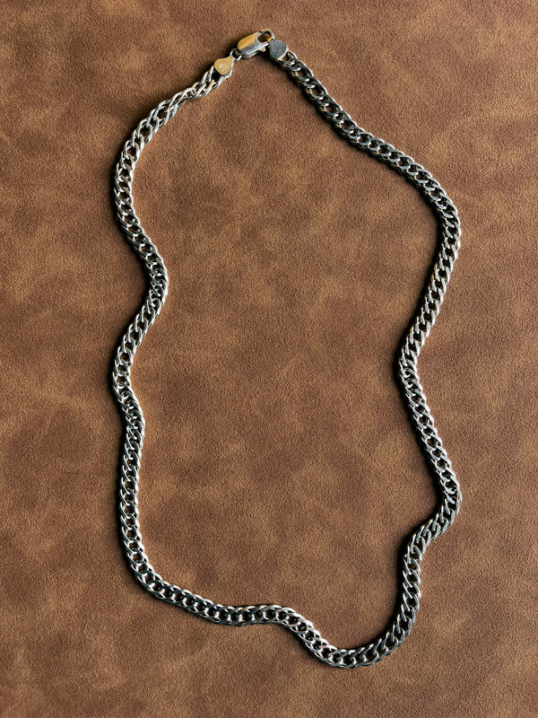 STERLING SILVER DOUBLE TWISTED CURB CHAIN