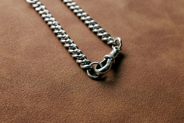 STERLING SILVER CHOKER WITH  ALBERT CLASP