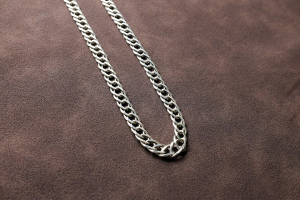 STERLING SILVER DOUBLE TWISTED CURB CHAIN