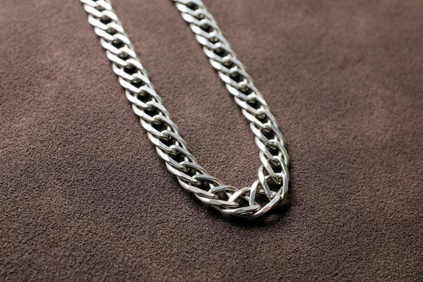 STERLING SILVER DOUBLE TWISTED CURB CHAIN